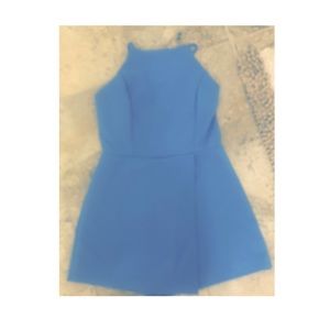 Blue romper with detailed back